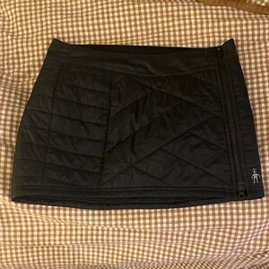 Smartwool Black Quilted Mini Skirt